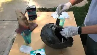 Iron Man Helmet - Time Lapse Fiberglassing
