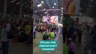 Chennai Central Railway Station|#viral #chennai #chennaifoodie #railyway #station #travelvlog #asmr