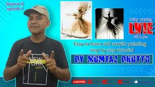 #easy to learn sufi acrylic painting🎨 step by step mumtaz bhutto