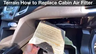 2011 - 2016 GMC Terrain How to replace cabin air filter