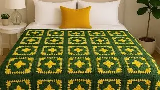 بطانية كروشيه سهلة للمبتدئين خطوة بخطوةEasy Crochet Blanket for Beginners | Step by Step