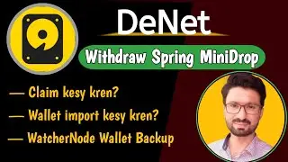DeNet Withdrawal Minidrop 3 | DeNet Spring MiniDrop | DeNet Storage App | @QamarZiaAli
