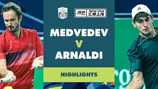 Matteo Arnaldi vs Daniil Medvedvev Highlights | Rolex Shanghai Masters 2024