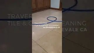 Travertine Tile Cleaning In Orangevale CA - Before & After - #shorts