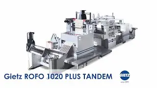 GIETZ ROFO 1020 PLUS TANDEM hot foil stamping machine - The versatile in wide web processing