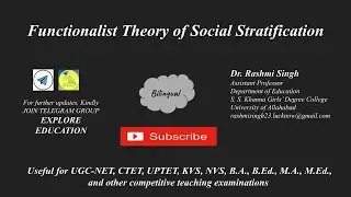Functionalist Theory of Social Stratification