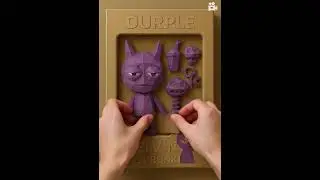 Durple Origami Figure 🟣 | Sprunki Chill Paper Toy Box Reveal 🧃 (by Elvin &mdash; No Reupload ❌)