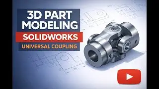 3D part modeling of Universal Couplings using Solidworks #mechanicalengineering #3dmodelling