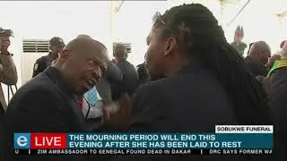 Dramatic scenes at Zondeni Sobukwe funeral