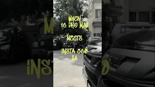 16 Pro Max vs Insta 360 X4 #shorts #iphone #16promax #shotoniphone