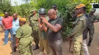 Happening now. Zambia Police raid Makebi Zulu's house in Malambo