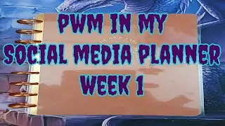 Plan With Me | Social Media Planner Week 1 Decorating