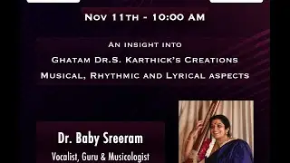 The Heart Beat Cultural Foundation- Dr. S Karthick's Creations-Dr Baby Sreeram