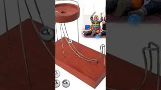 Rolling Ball Perpetual Motion Machine | Unique Kinetic Art Home Office #marbleperpetualmotionmachine