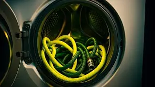 Experiment - Garden Hose - in a Washing Machine