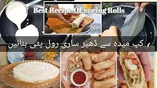 Ramadan 2026 Iftar Special✨️| Chicken-Veges Rolls With Homemade Roll Sheets | Recipe of Manda Patti 