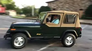 1995 Jeep Wrangler Rio Grande Driving