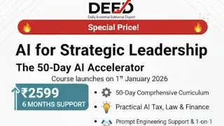 Course Overview - AI For Strategic Leadership a 50 Days AI Accelerator