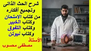 أقوى شرح للحث الذاتي للملف مع تجميع اهم الأفكار من كتاب الخبير والامتحان ونيوتن والتفوق 