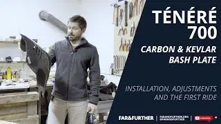Yamaha T&eacute;n&eacute;r&eacute; 700: Carbon & Kevlar bash plate / skid plate from 3D Moto