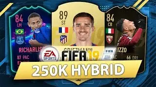 AMAZING 250K HYBRID w/ INFORM BEAST! FIFA 19 SQUAD BUILDER