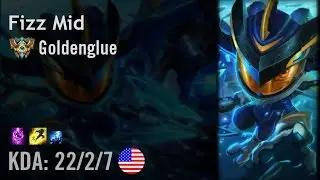 Fizz Mid vs Aurelion Sol - Goldenglue - NA Challenger Patch 6.11