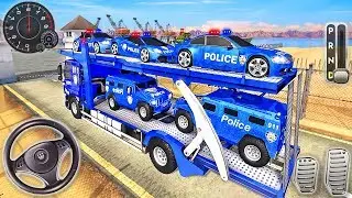 Grand Police Transport Truck Simulator - US Police Cars Driving 3D - Android GamePlay