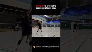 Drop shot to loosen the opponent's lower body #badminton #amazing #defense #korean #attack