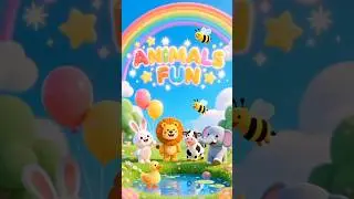Animals Fun | Kids Poem | Nursery Rhyme | Short for Children | Learn Animal Sounds #shorts #ytshorts