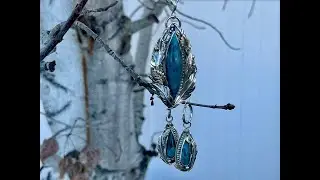 Creating a Matching Set of Earrings & Pendant using a VERY Rare Stone! | Silversmithing | Jewelry