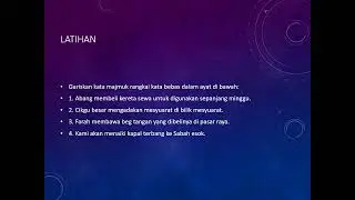 Kata Majmuk Rangkai Kata Bebas