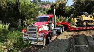 CARGA POR CARRETERAS EXTREMAS CON MI W900 + MAQUINARIA PESADA 