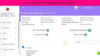 Manage Exams - Monitor exam, Declare exam, Re-take exam, Submit Exam, Export marks