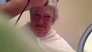 Shaving My Sweet Mama&rsquo;s Head - Chemo made her hair fall out. Full video. Video year 2013