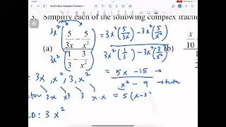 Common Core Algebra 2 Unit 6 Lesson 8 Complex Fractions Homework