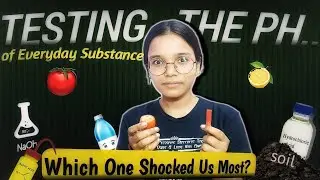Testing PH of HCl , Lemon ,NaOH , baking soda ,Soil ,Tomato #PHtest #PHscale #scienceexperiment 