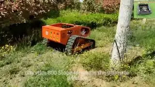 China made radio controlled mower low price for sale, chinese best remote control mower with tracks