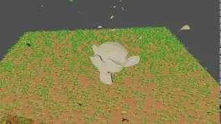 Tree leaves falling on my head | Blender