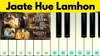 Jaate Hue Lamhon Piano Cover - Border 2 - Vishal Mishra || Hindi Song On Piano || #pianowithfs
