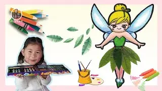 Tinkerbell/Disney fairies/ Drawing Tinkerbell/ Kids drawing and crafting