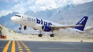 Historic Movement, Airblue Aircraft Inaugural Landing on Skardu's New Airport Runway