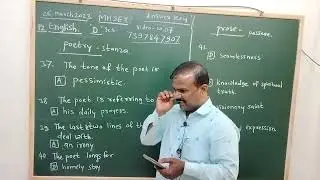 MH SET P 2 ENGLISH @Answer Key( Prose and poetry) @ 26 March 2023