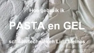 Hoe gebruik ik de mediums pasta en gel, wat is het verschil. DIY hoe maak ik mijn acryl verf dikker.