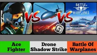 Ace Fighter Vs Drone Shadow Strike Vs Battle Of Warplanes | Gameplay HD | Game Review