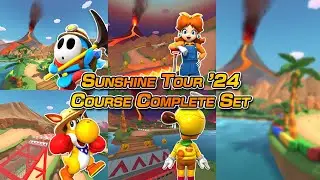 Sunshine Tour '24 Complete Set Highscore (265K) - GBA Lakeside Park | Mario Kart Tour