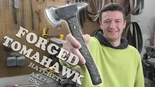 Forging a COMBAT AXE Out of a Leaf Spring!!