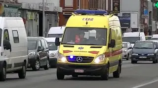 (Mouscron) Pompiers avec Ambulance Mouscron 2