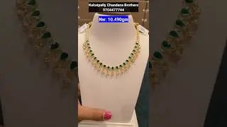 😳 10gms నుండి #Gold Necklace Designs l #StoneNecklaces l Lightweight Necklaces #viral #trending