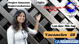 ARCI - Govt of INDIA, RECRUITMENT DETAILS - DETAILED EXPLANATION
