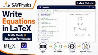 How to write equations in LaTeX